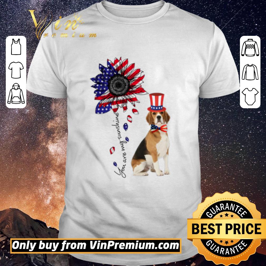 Top You Are My Sunshine Treeing Walker Coonhound 4th Of July shirt sweater