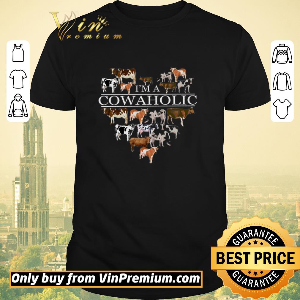Awesome Heart I'm A Cow Aholic shirt sweater
