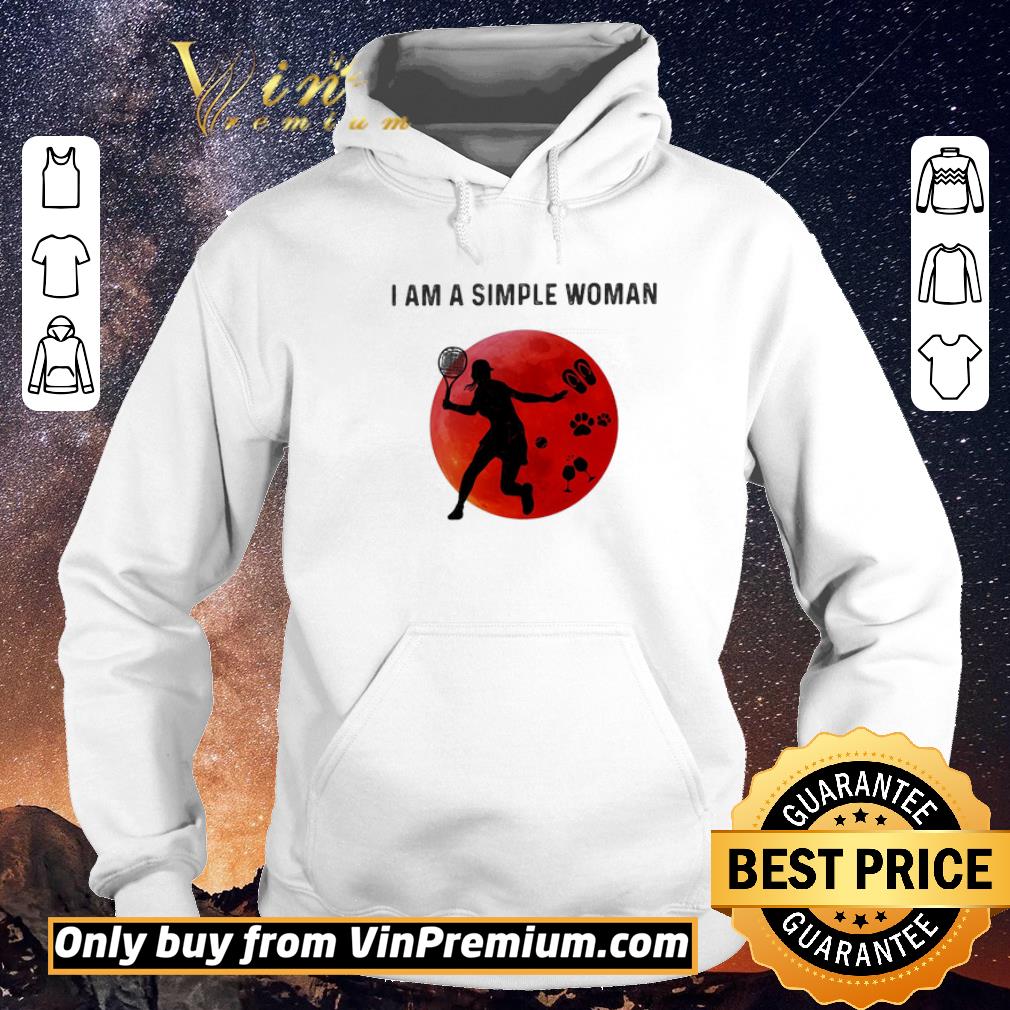 Funny I am a simple woman Tennis paw wine shirt sweater 66bd54d2 funny i am a simple woman tennis paw wine shirt sweater 4 - Funny I am a simple woman Tennis paw wine shirt sweater