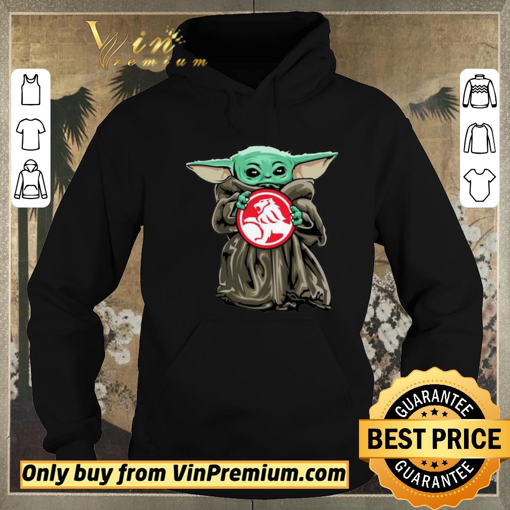 67e780be awesome baby yoda hug holden logo shirt sweater 4 - Awesome Baby Yoda hug Holden logo shirt sweater