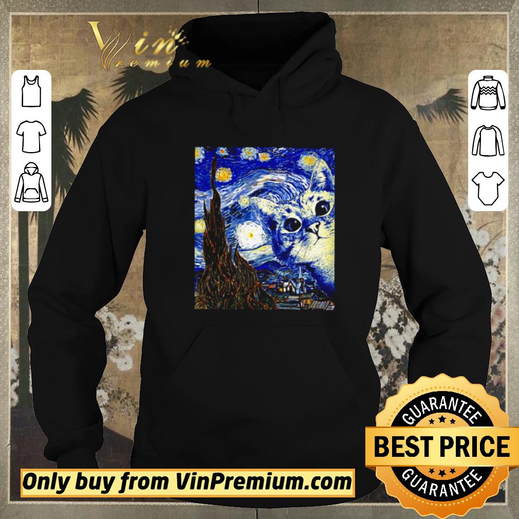 69c7ea3d original starry night marcel cat shirt sweater 4 - Original Starry Night Marcel Cat shirt sweater