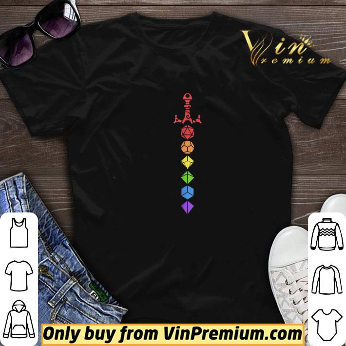 Nerdy Polyhedral Dice Set LGBT shirt sweater