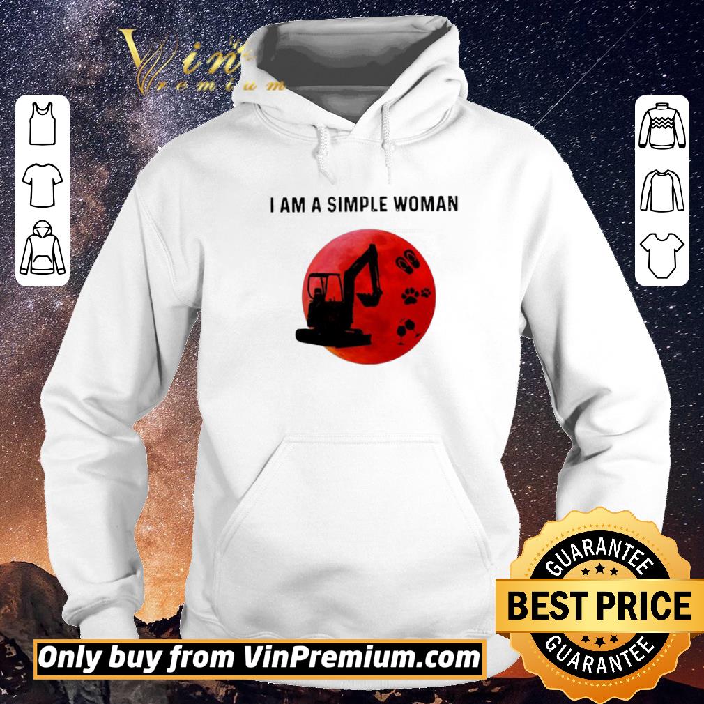 6d49fd7f nice i am a simple woman excavator shirt sweater 4 - Nice I Am A Simple Woman Excavator shirt sweater