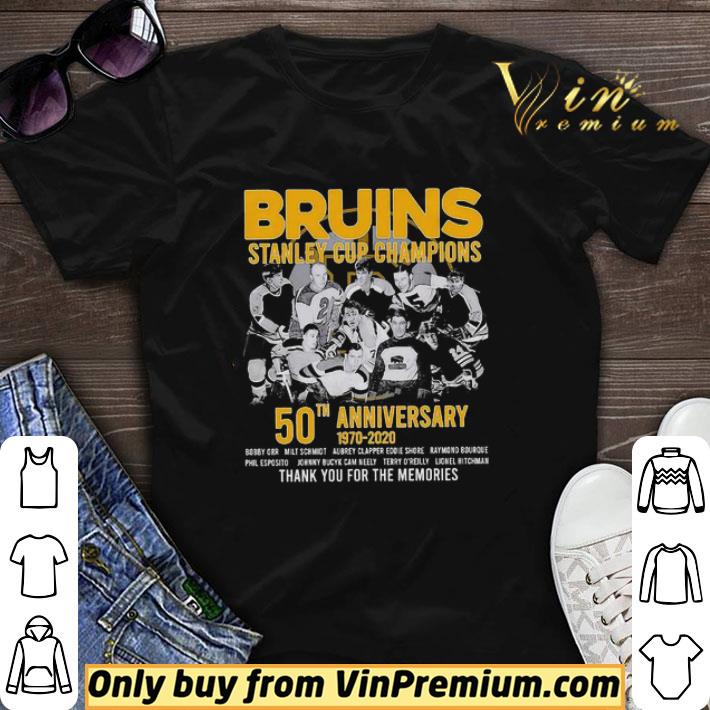 Boston bruins stanley cup champions 50th anniversary 1970 2020 thank you for the memories shirt sweater