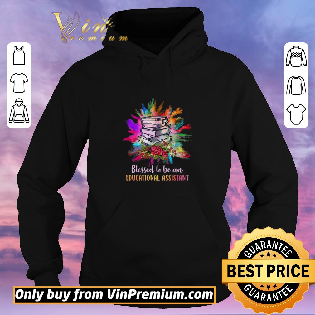 Nice Books Watercolor Blessed To Be An Educational Assistant shirt sweater 74acc86e nice books watercolor blessed to be an educational assistant shirt sweater 4 - Nice Books Watercolor Blessed To Be An Educational Assistant shirt sweater
