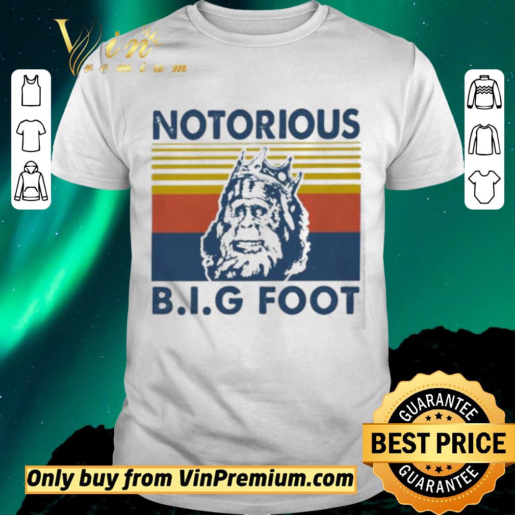 Funny Notorious Big Bigfoot Vintage shirt sweater