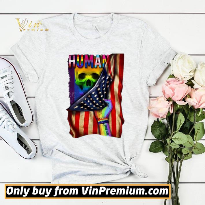 7cadfd24 lgbt american flag back human skull shirt 4 - LGBT American Flag Back Human Skull shirt