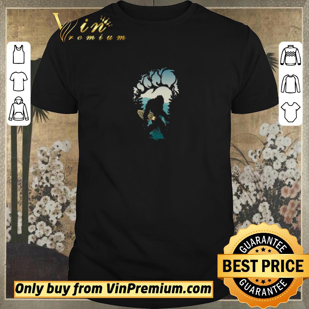 Awesome Bigfoot With Morek Mushroom Footprint shirt sweater