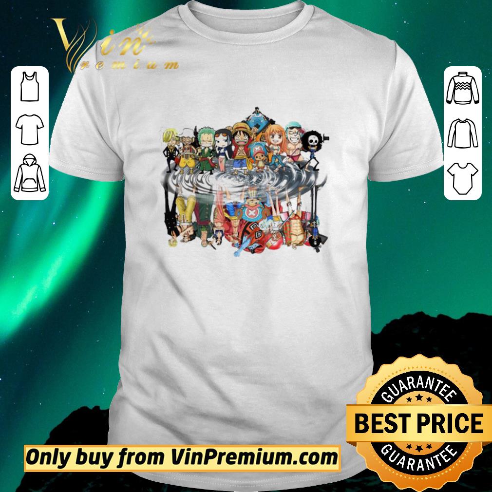 Funny One Piece characters water mirror shirt sweater