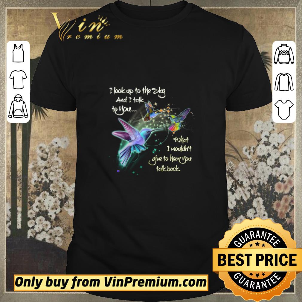 Official Hummingbird I Took Up To The Sky And I Talk To You What I Wouldn't shirt sweater