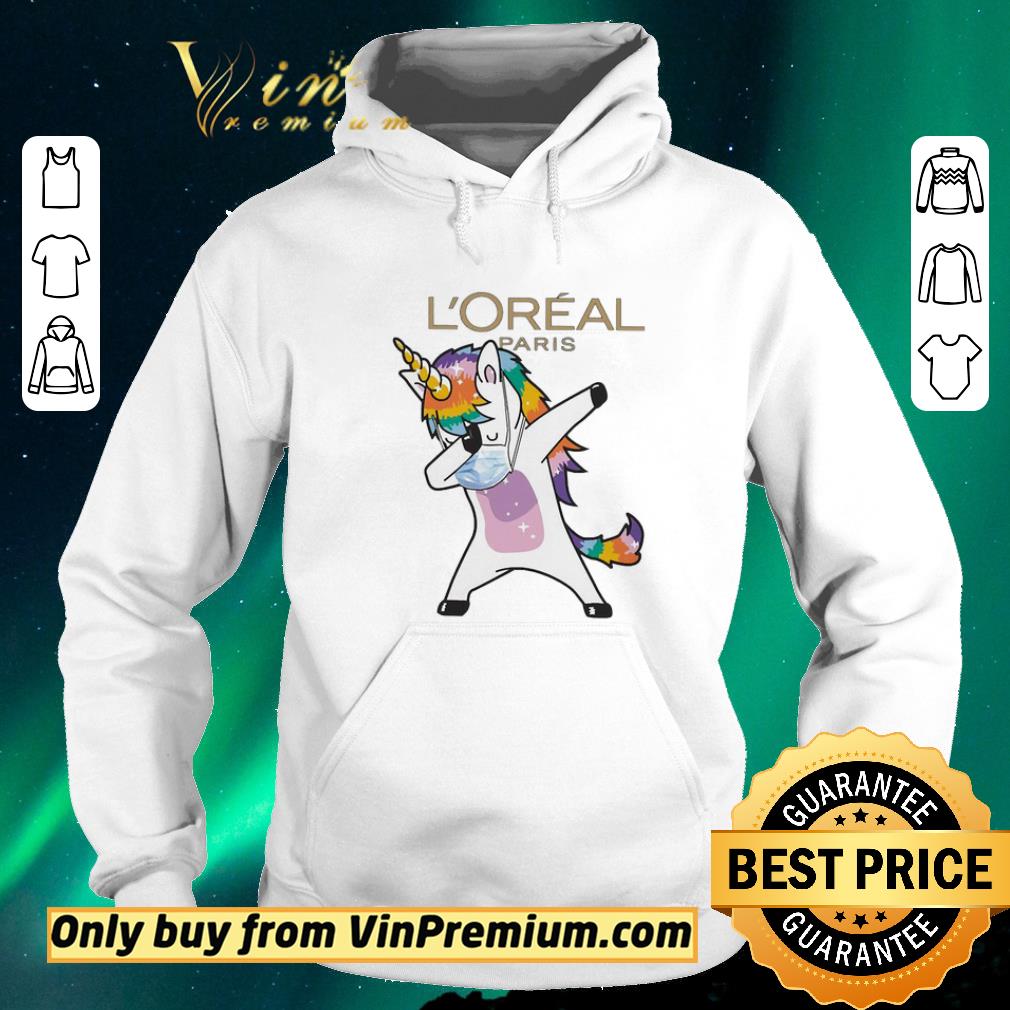 9b51298a nice dabbing unicorn mask l oréal paris logo coronavirus shirt sweater 4 - Nice Dabbing Unicorn mask L’Oréal Paris logo Coronavirus shirt sweater