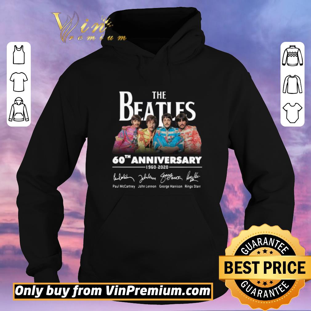 9b7c79ee original the beatles 60th anniversary 1960 2020 signatures shirt sweater 4 - Original The Beatles 60th Anniversary 1960 2020 Signatures shirt sweater