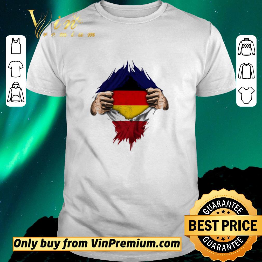 Awesome Superhero germany flag tear shirt sweater