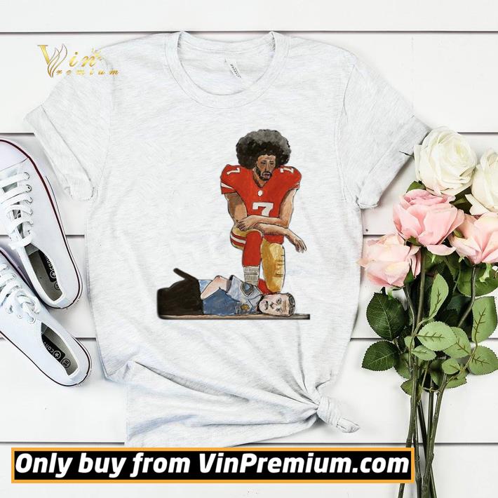 a9b8079c colin kaepernick kneeling on the neck police shirt sweater 4 - Colin Kaepernick kneeling on the neck Police shirt sweater