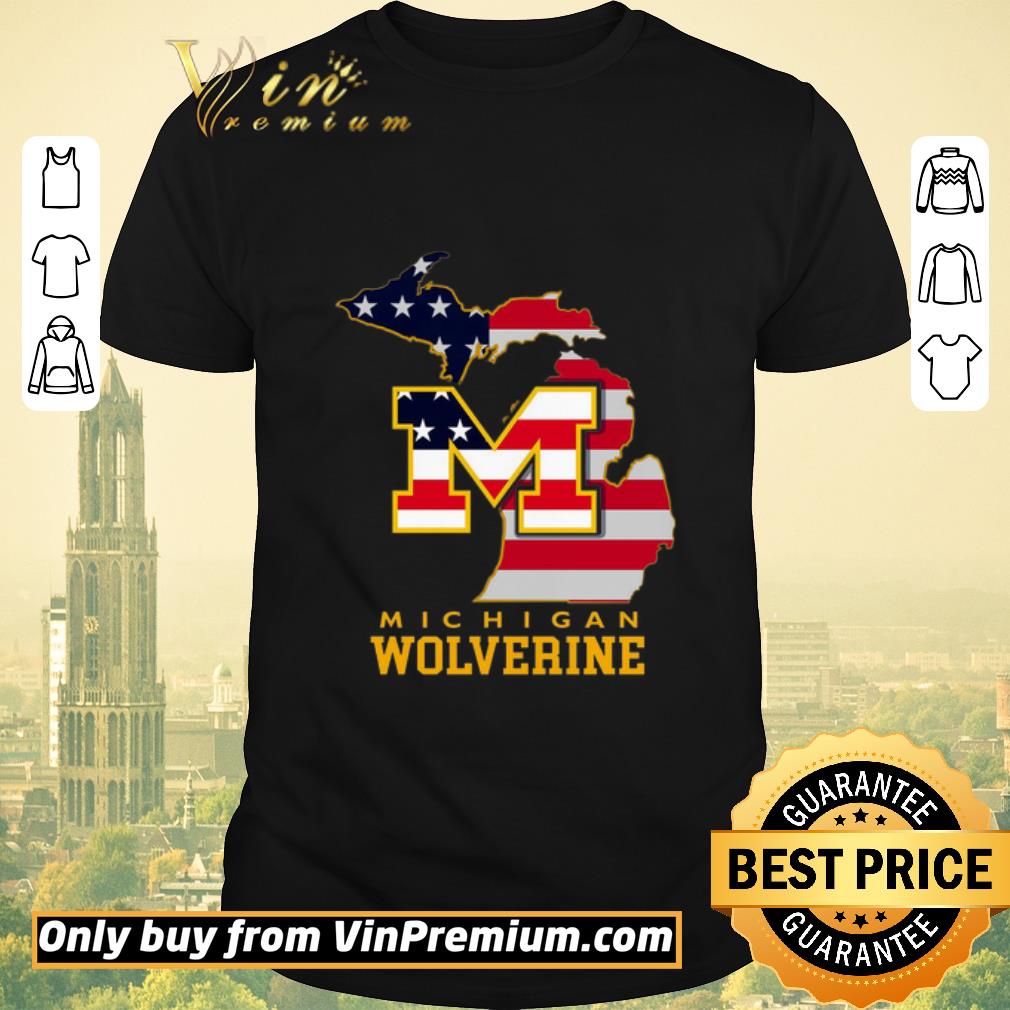Hot Michigan Wolverine Flag To Map shirt sweater