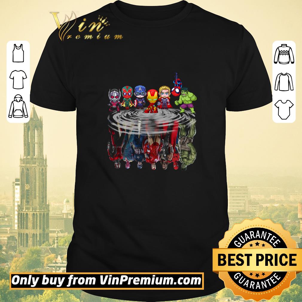 Funny Avengers Baby Tony Spider Man Thor Hulk Captain reflection shirt sweater