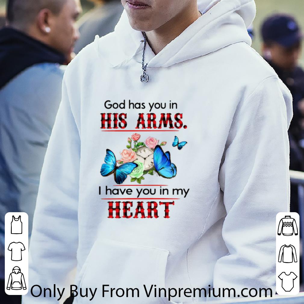 b0a3adb4 nice god has you in his arms i have you in my heart butterflies floral shirt 4 - Nice God Has You In His Arms I Have You In My Heart Butterflies Floral shirt