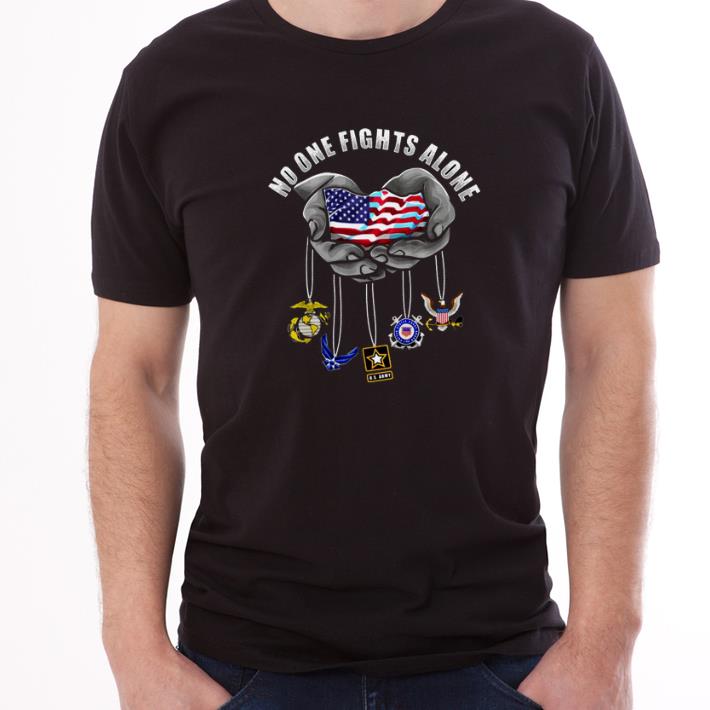 Official America No One Fights Alone Shirt Official America No One Fights Alone Shirt