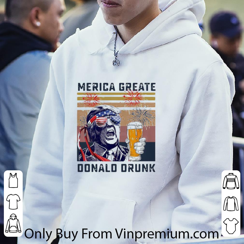 b41eb6d3 official vintage merica greate donalo drunk american flag 4th of july shirt 4 - Official Vintage Merica Greate Donalo Drunk American Flag 4th Of July shirt