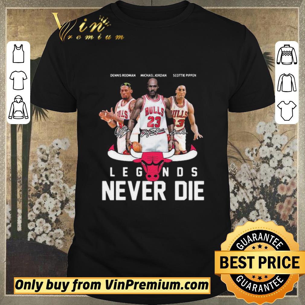 Top Chicago Bulls Dennis Rodman Michael Jordan Scottie Pippen Signatures shirt sweater
