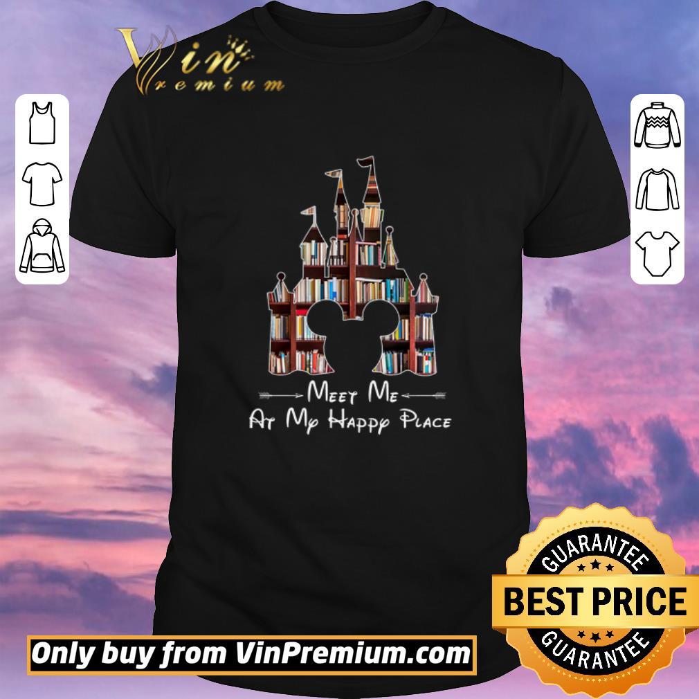 Awesome Mickey Mouse Disney Library Meet Me At My Happy Place shirt sweater