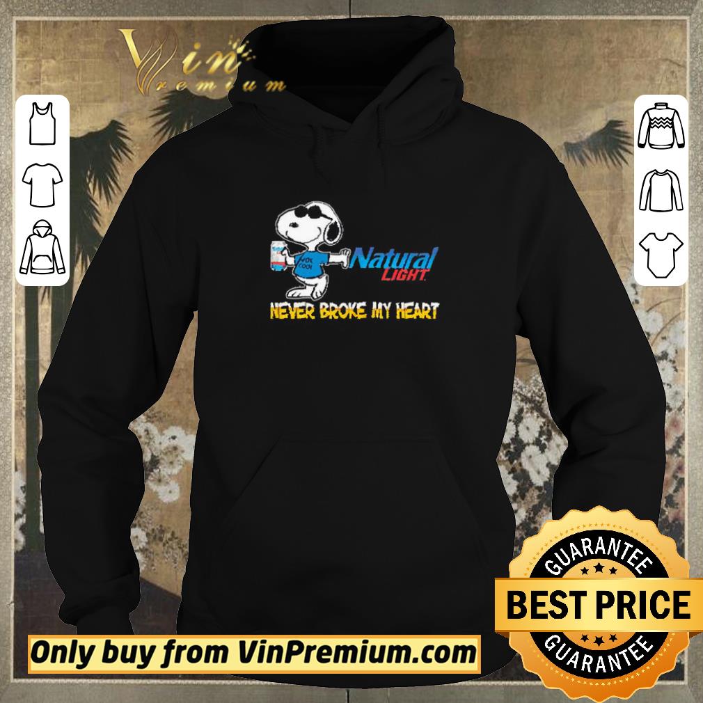 b87860ef hot snoopy natural light never broke my heart shirt sweater 4 - Hot Snoopy Natural light never broke my heart shirt sweater