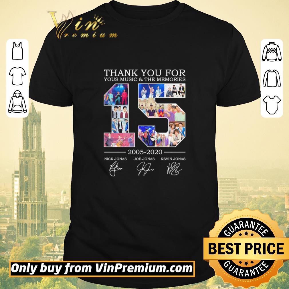 Awesome Jonas Brothers Thank You for Your music and the memories 2005 2020 signatures shirt sweater