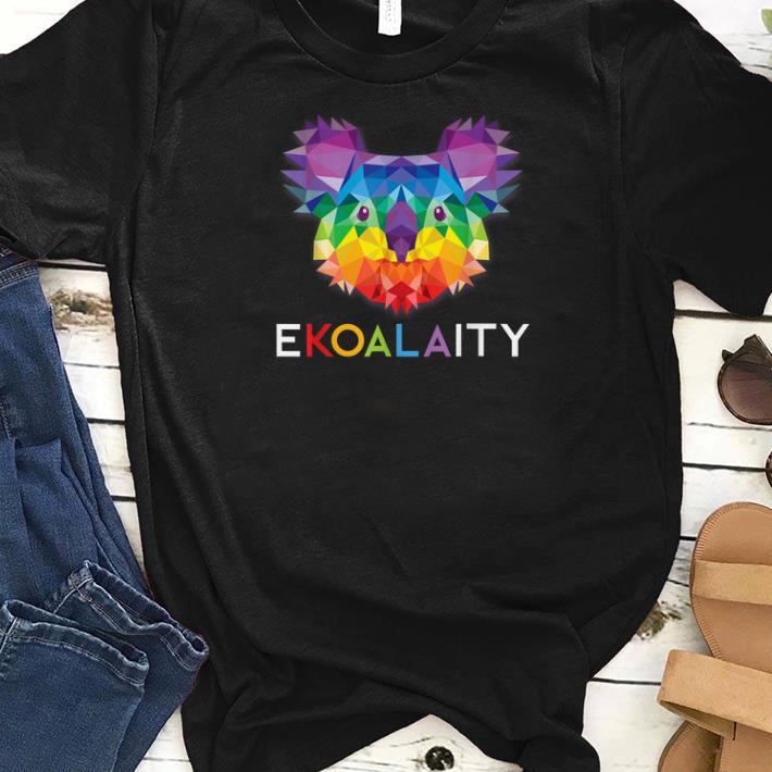 Premium Cute Koala Rainbow Flag Gay Pride Shirt