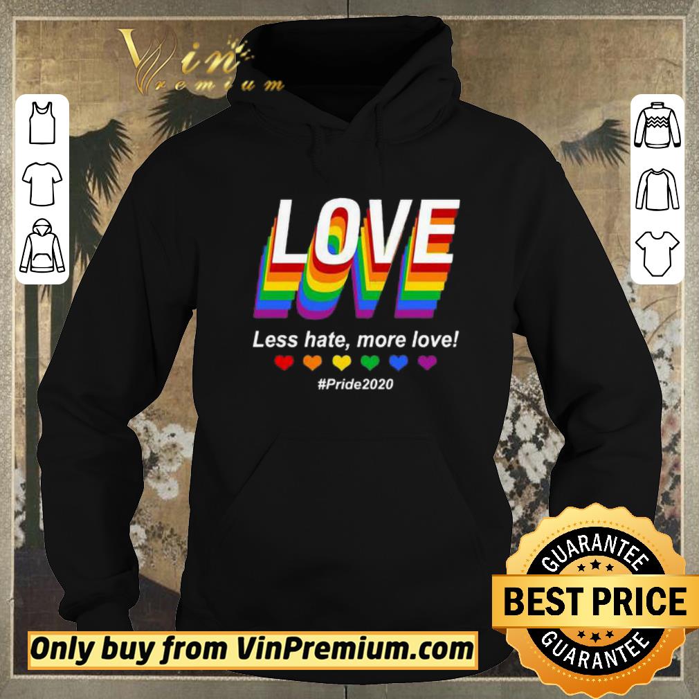 bd26c0b9 hot lgbt love less hate more love pride 2020 shirt sweater 4 - Hot LGBT Love Less hate, more love #pride 2020 shirt sweater
