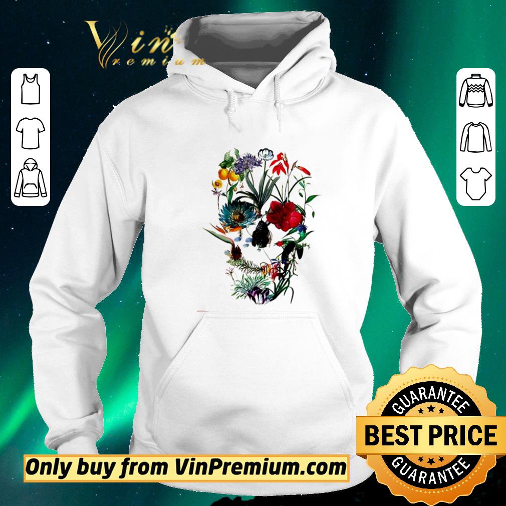 bee218a6 awesome skull art flower shirt sweater 4 - Awesome Skull art flower shirt sweater