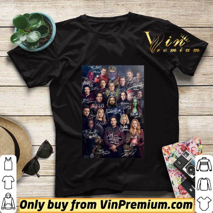 c32778af marvel avenger endgame signatures poster shirt sweater 4 - Marvel Avenger Endgame signatures Poster shirt sweater