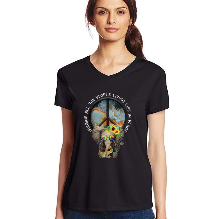 Original All The People Imagine Living Life In Peace Shirt Original All The People Imagine Living Life In Peace Shirt