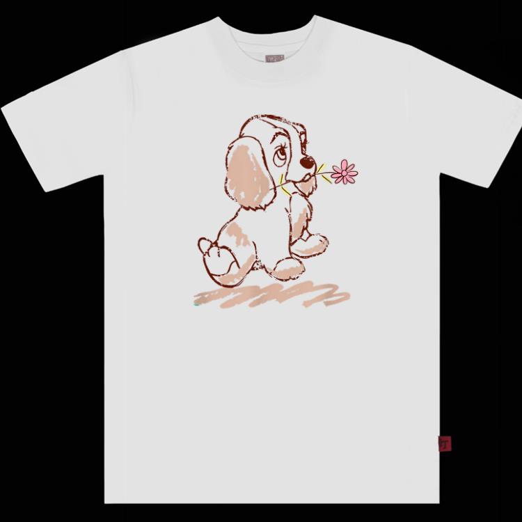 Awesome Disney Lady And the Tramp Lady Puppy Sketch Shirt