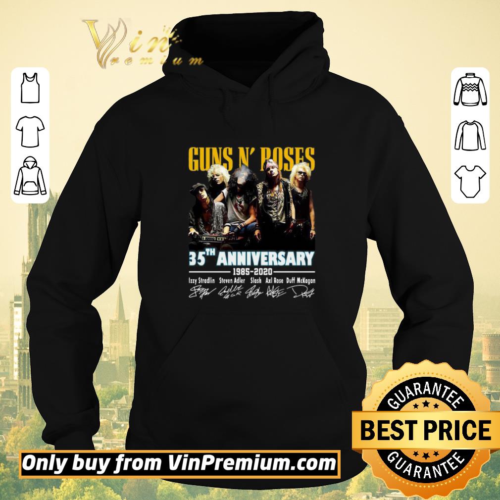 cbb729f2 hot gun n roses 35th anniversary signature shirt sweater 4 - Hot Gun N’ Roses 35th anniversary signature shirt sweater