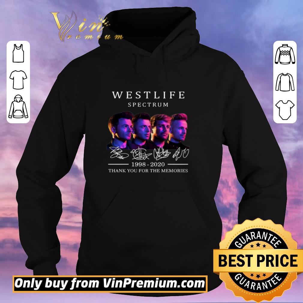 d0109dc9 premium westlife spectrum 1998 2020 thank you for the memories signature shirt 4 - Premium Westlife Spectrum 1998 2020 thank You for the memories signature shirt