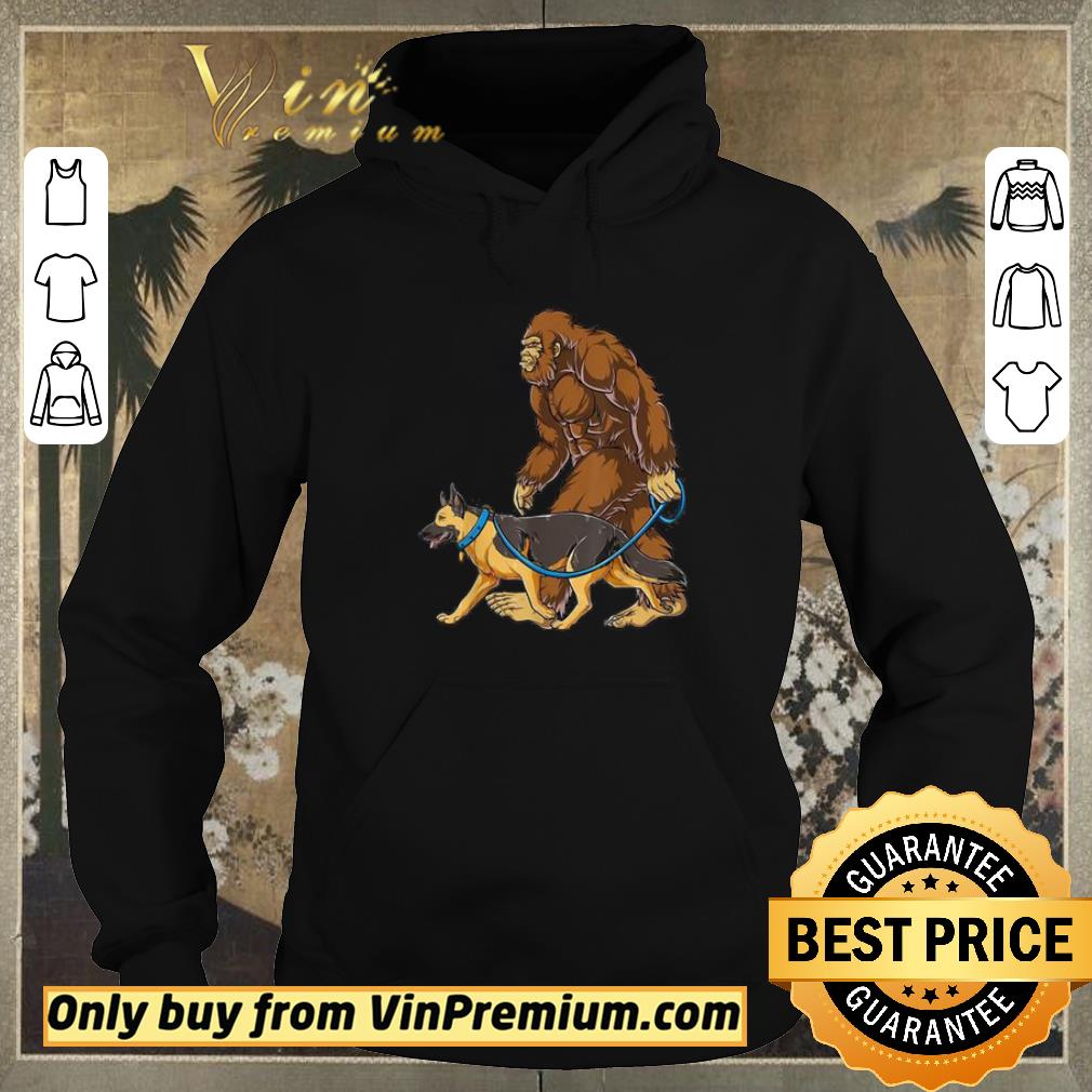 d0d2658a premium bigfoot walking german shepherd shirt sweater 4 - Premium Bigfoot Walking German Shepherd shirt sweater