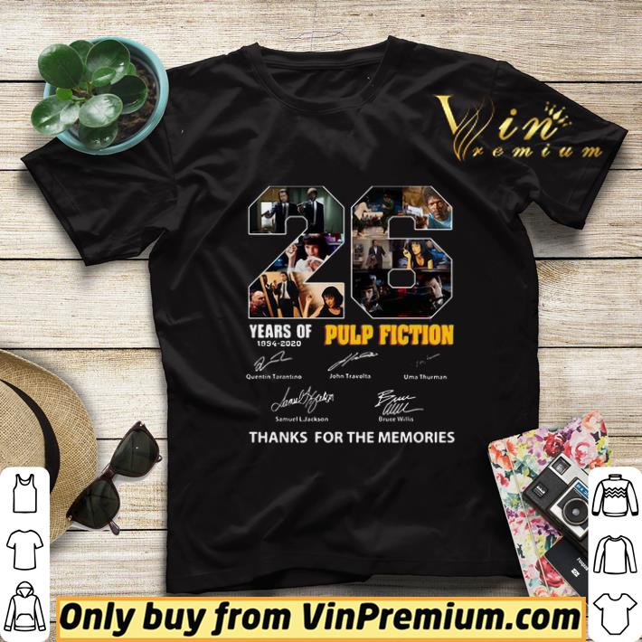 d3c72e22 22 years of 1994 2020 pulp fiction thank you for the memories signatures shirt sweater 4 - 22 Years Of 1994 2020 Pulp Fiction Thank You For The Memories Signatures shirt sweater