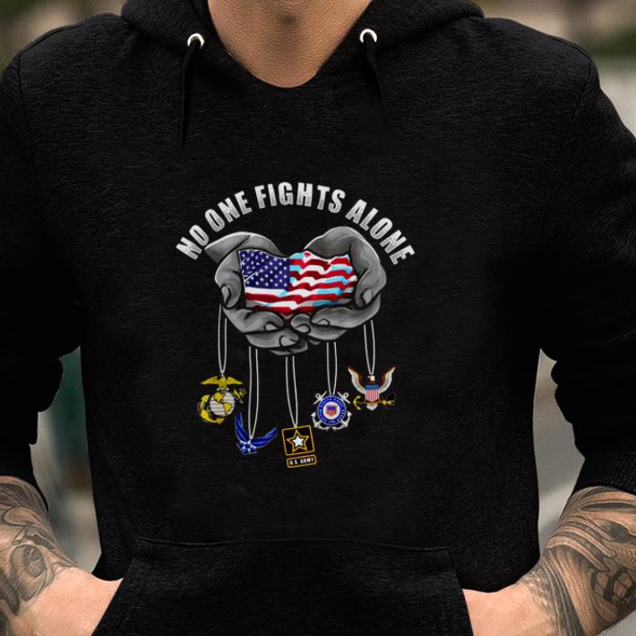 Official America No One Fights Alone Shirt Official America No One Fights Alone Shirt