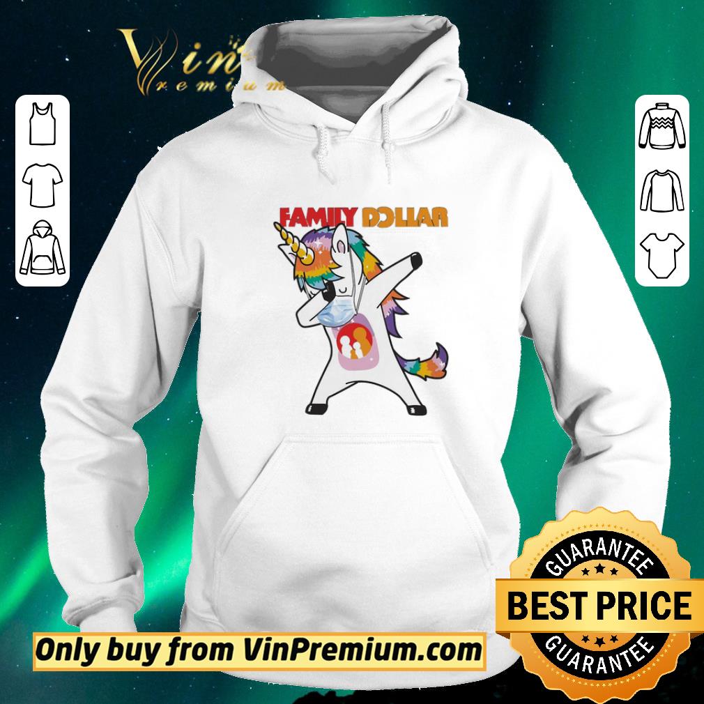 dbc269ce official dabbing unicorn mask family dollar logo coronavirus shirt sweater 4 - Official Dabbing Unicorn mask Family Dollar logo Coronavirus shirt sweater
