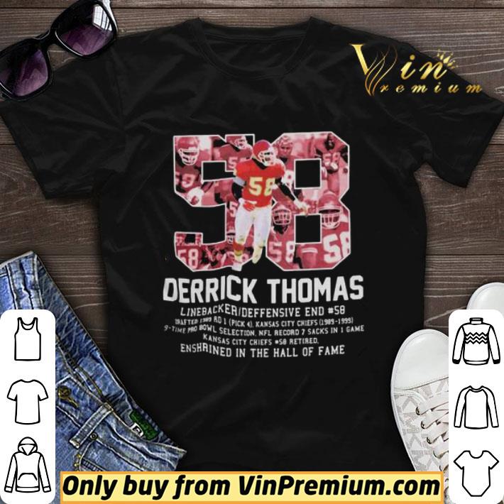 58 derrick thomas kansas city football linebacker jersey shirt