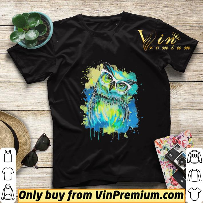 dcfe361e owl oil paintings shirt sweater 4 - OWl oil paintings shirt sweater