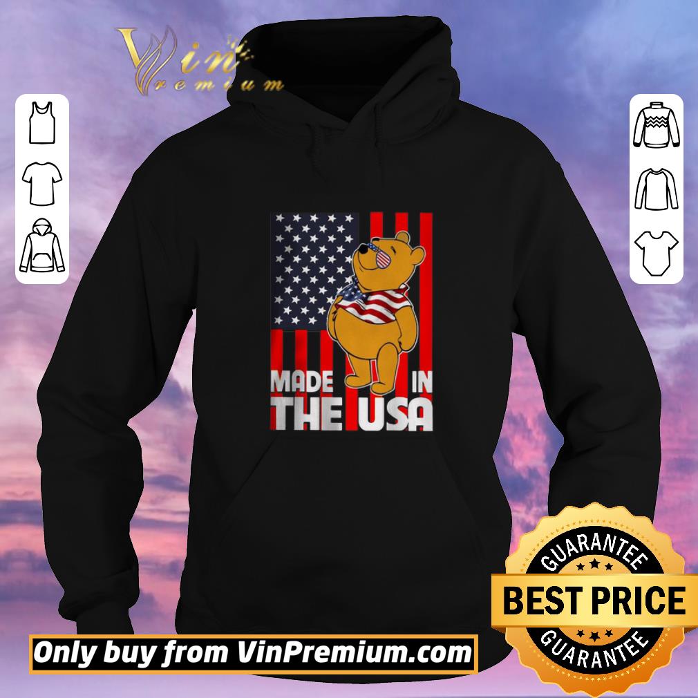 Official Pooh Made In The USA America Flag shirt sweater e048ac11 official pooh made in the usa america flag shirt sweater 4 - Official Pooh Made In The USA America Flag shirt sweater