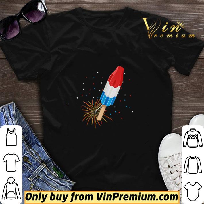 Fireworks Popsicle American Flag 4th of July shirt sweater