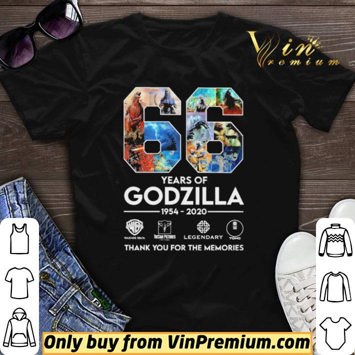 66 years of Godzilla 1954 2020 thank you for the memories shirt sweater
