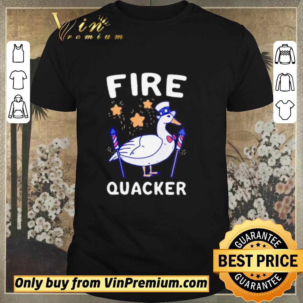 Funny Goose Fire Quacker 4th of July shirt sweater