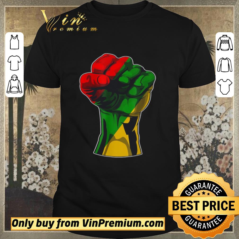 Nice Black History month Fist shirt sweater