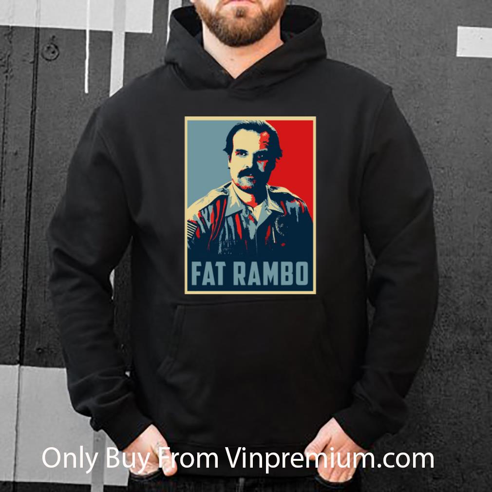 f16ad52d original stranger things 3 jim hopper fat rambo vintage shirt 4 - Original Stranger Things 3 Jim Hopper Fat Rambo Vintage shirt