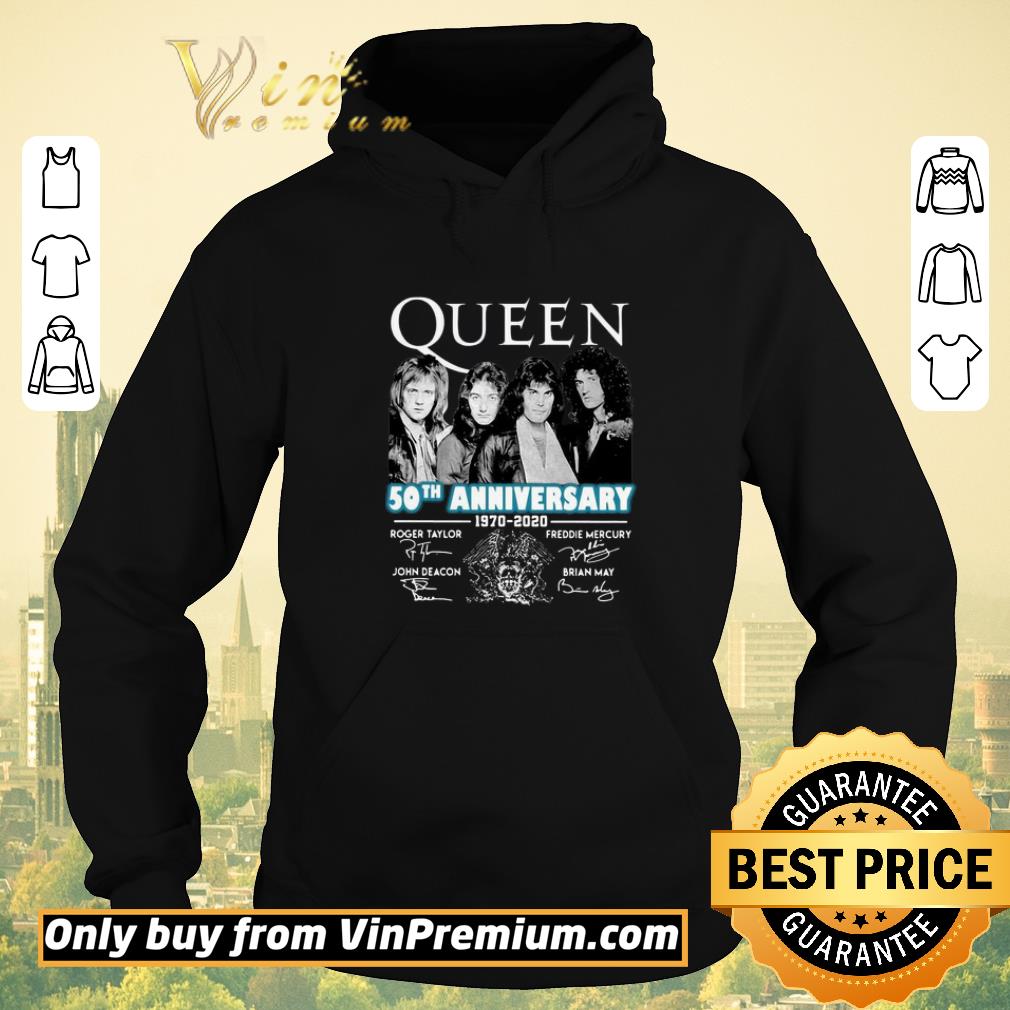 Original Queen 50th Anniversary 1970 2020 Signatures shirt sweater f1ad329b original queen 50th anniversary 1970 2020 signatures shirt sweater 4 - Original Queen 50th Anniversary 1970 2020 Signatures shirt sweater