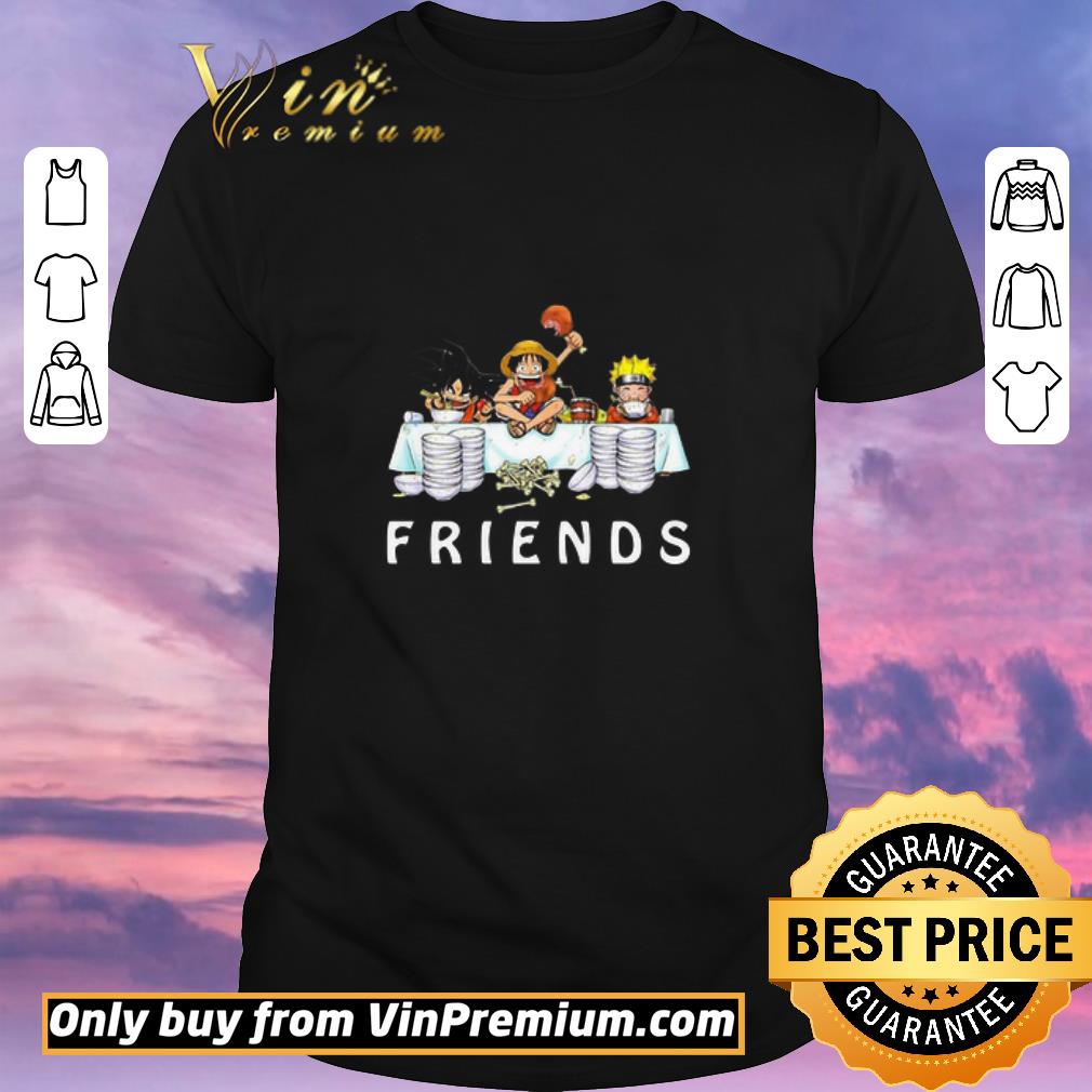 Funny Son Goku Luffy And Naruto Eating Friends Anime shirt sweater