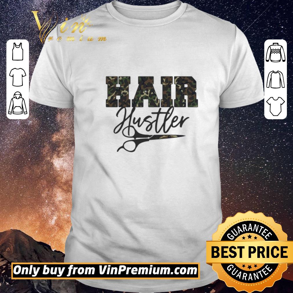Premium Hairdresser Hair Hustler Camo Pattern shirt sweater